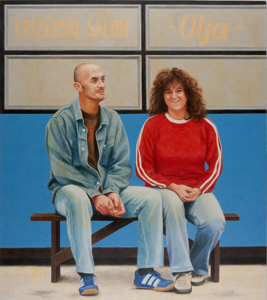 Nerko i Olja, 2007, 220x195 cm, oil on canvas