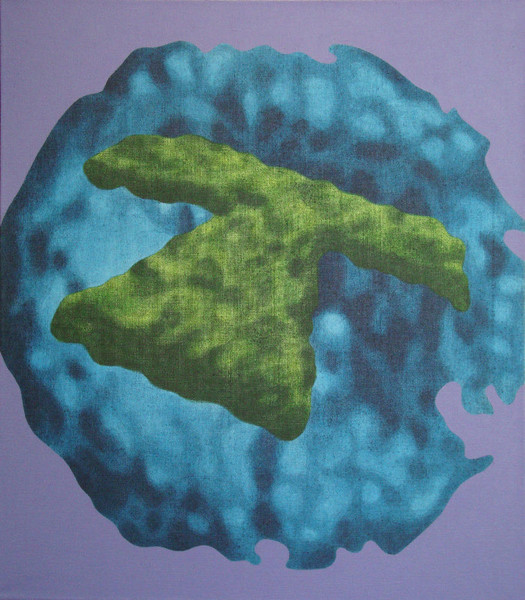 Stone Sun No. 1, 2010, 80x70 cm, acrylic on canvas