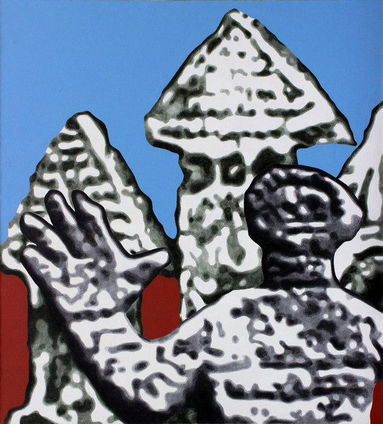Stone Town, 2010, 200x180 cm, acrylic on canvas