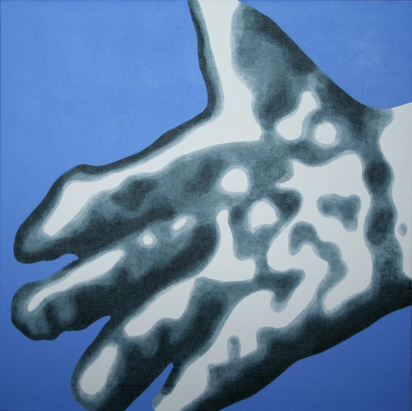 Stone Hand No. 1, 2010, 65x65 cm, acrylic on canvas