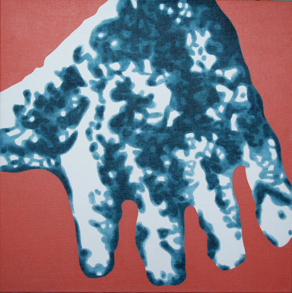 Stone Hand No. 2, 2010, 65x65 cm, acrylic on canvas