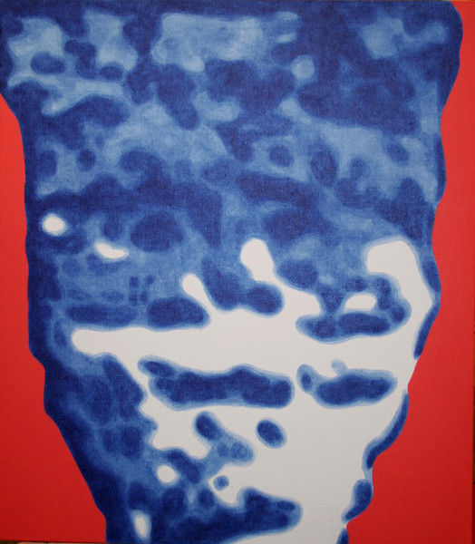 Stone Head No. 2, 2010, 80x70 cm, acrylic on canvas