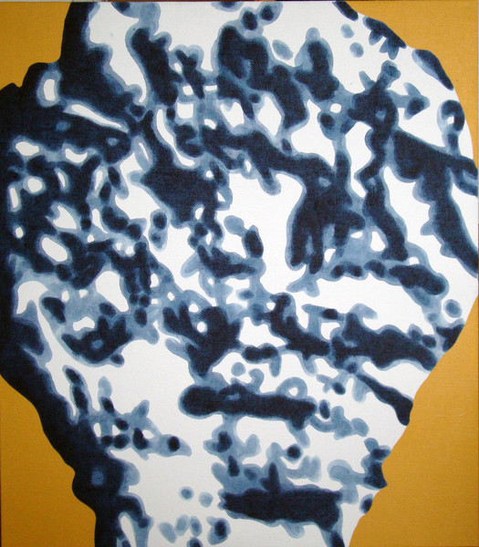 Stone Head No. 5, 2010, 80x70 cm, acrylic on canvas