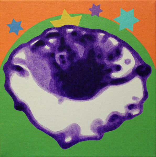 Stone Sun No. 4, 2011, 40x40 cm, acrylic on canvas