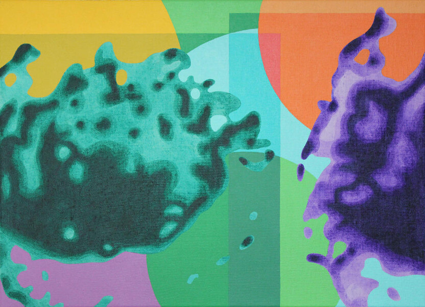 Stone Holes, 2012, 50x70 cm, acrylic on canvas