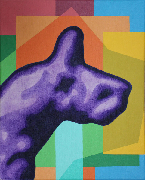 Stone animal No. 1, 2012, 50x40 cm, acrylic on canvas