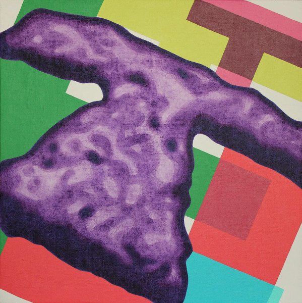 Flying Stone T, 2012, 50x50 cm, acrylic on canvas