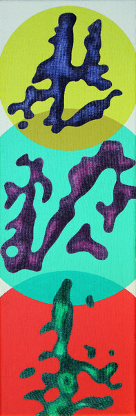 Stone Alphabet No. 6,  2013, 60x20 cm, acrylic on canvas