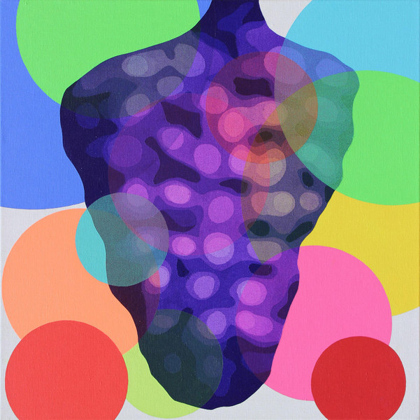 Purple Greape, 2018, 80x80 cm, acrylic on canvas